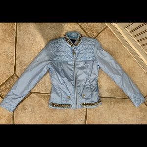Philipp Plein Blue Bomber Jacket 36/XS/0-2